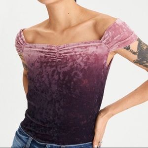 AMERICAN EAGLE VELVET TOP
